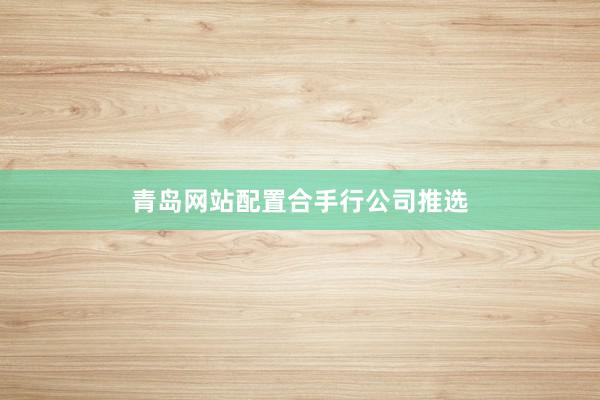 青岛网站配置合手行公司推选