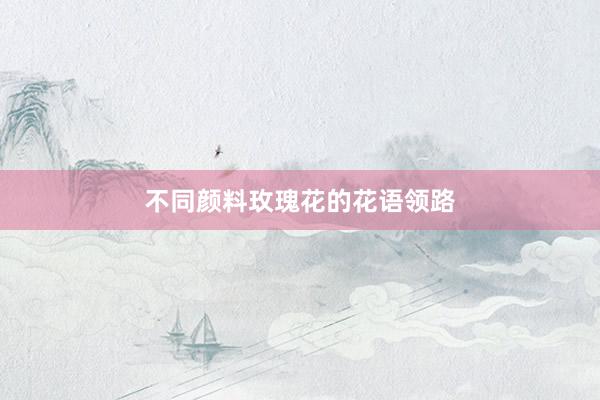 不同颜料玫瑰花的花语领路