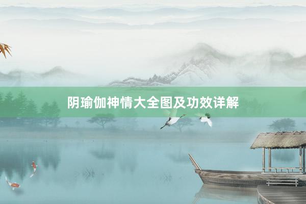 阴瑜伽神情大全图及功效详解